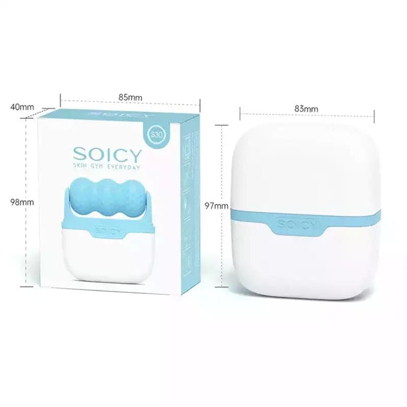 Hello Face Ice Roller, 2 Faced Ice Massager, W V Shaped Face Ice Roller, Double Head Face Lift Roller, Reusable Facial Cool Roller, Ice Facial Roller For Brighten Complexion Hello Face Ice Roller, 2 Faced Ice Massager, W V Shaped Face Ice Roller, Double Head Face Lift Roller, Reusable Facial Cool Roller, Ice Facial Roller For Brighten Complexion